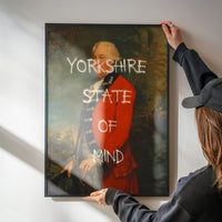 Graffiti military portrait print in a kitchen setting