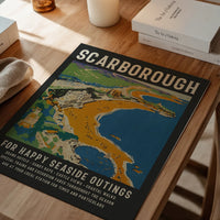 Scarborough Seaside Outings print on a dining room wall