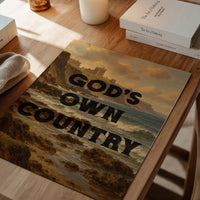 God's Own Country coastal wall art in a dining room
