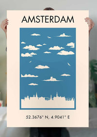 Amsterdam Tourist Style Print