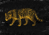 Gold Leopard Vintage Style Print