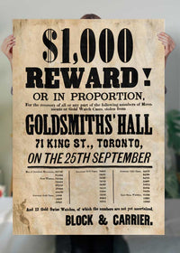 Vintage Reward Typography Poster