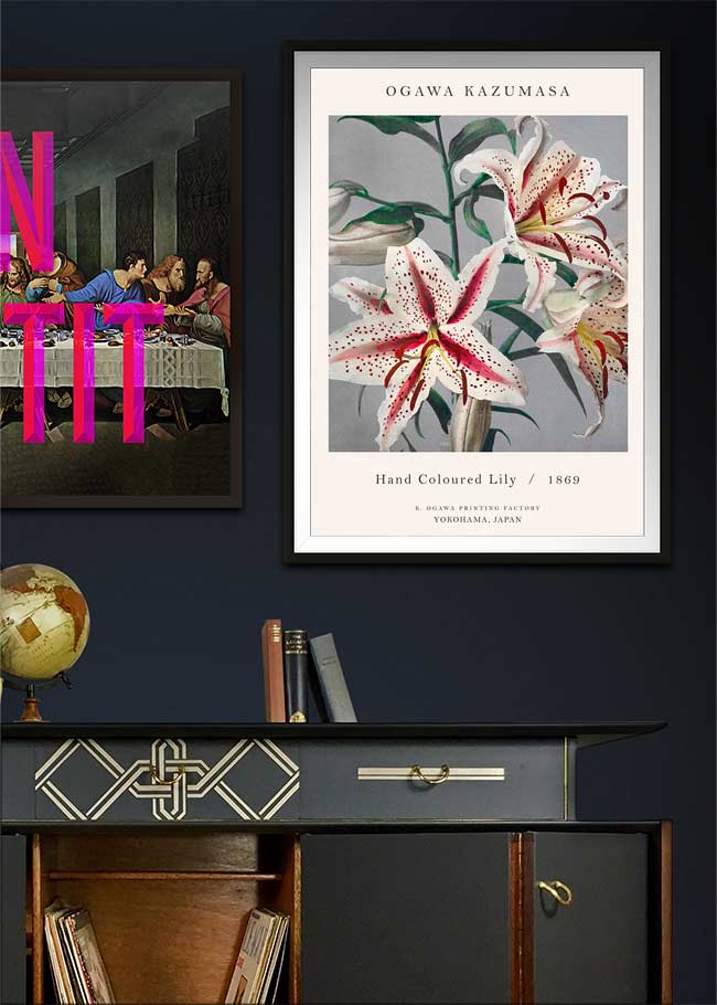 Japanese Flowers Ogawa Kazumasa Flowers Print – InkAndDrop