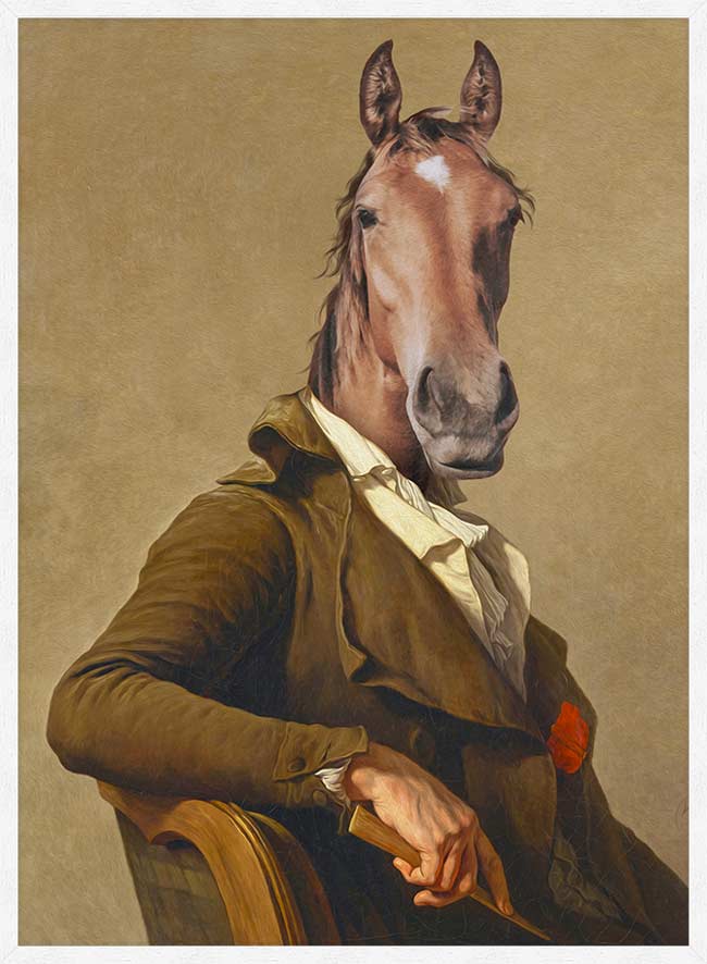 Horse Head Portrait Print