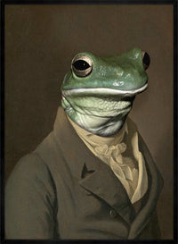 Frog Head Portrait Print