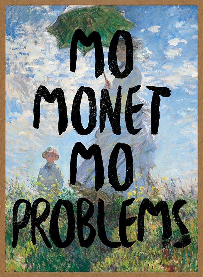 Mo Monet Mo Problems Altered Art Print