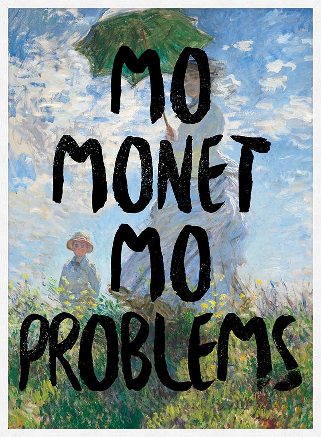 Mo Monet Mo Problems Altered Art Print
