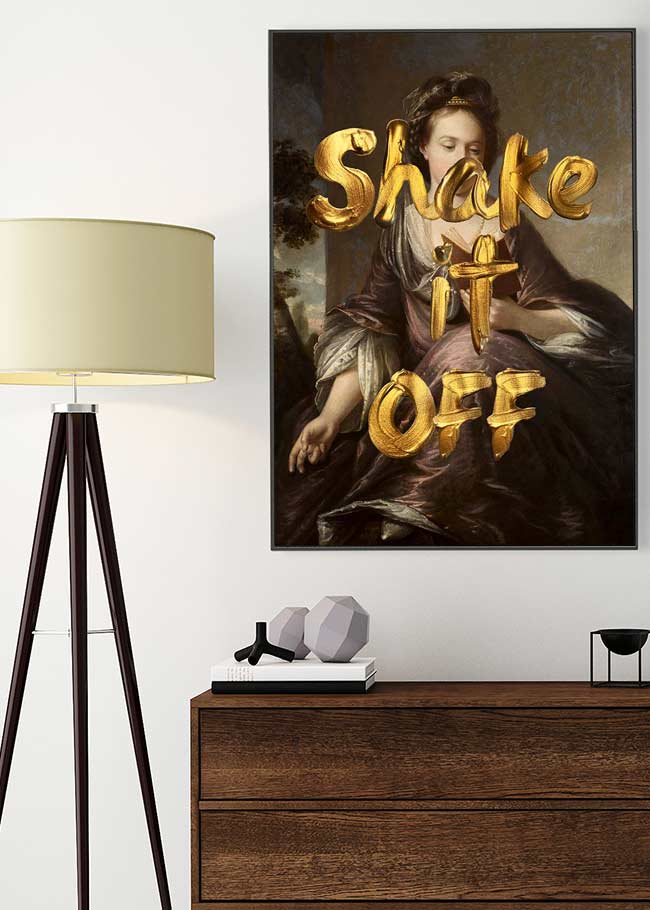Gold Art Prints, | InkAndDrop Posters Art & – Wall & Drop Ink