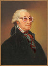 Sparkly Elton Glasses George Washington Portrait Print