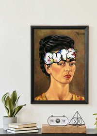 Cute Frida Kahlo Graffiti Tag Print