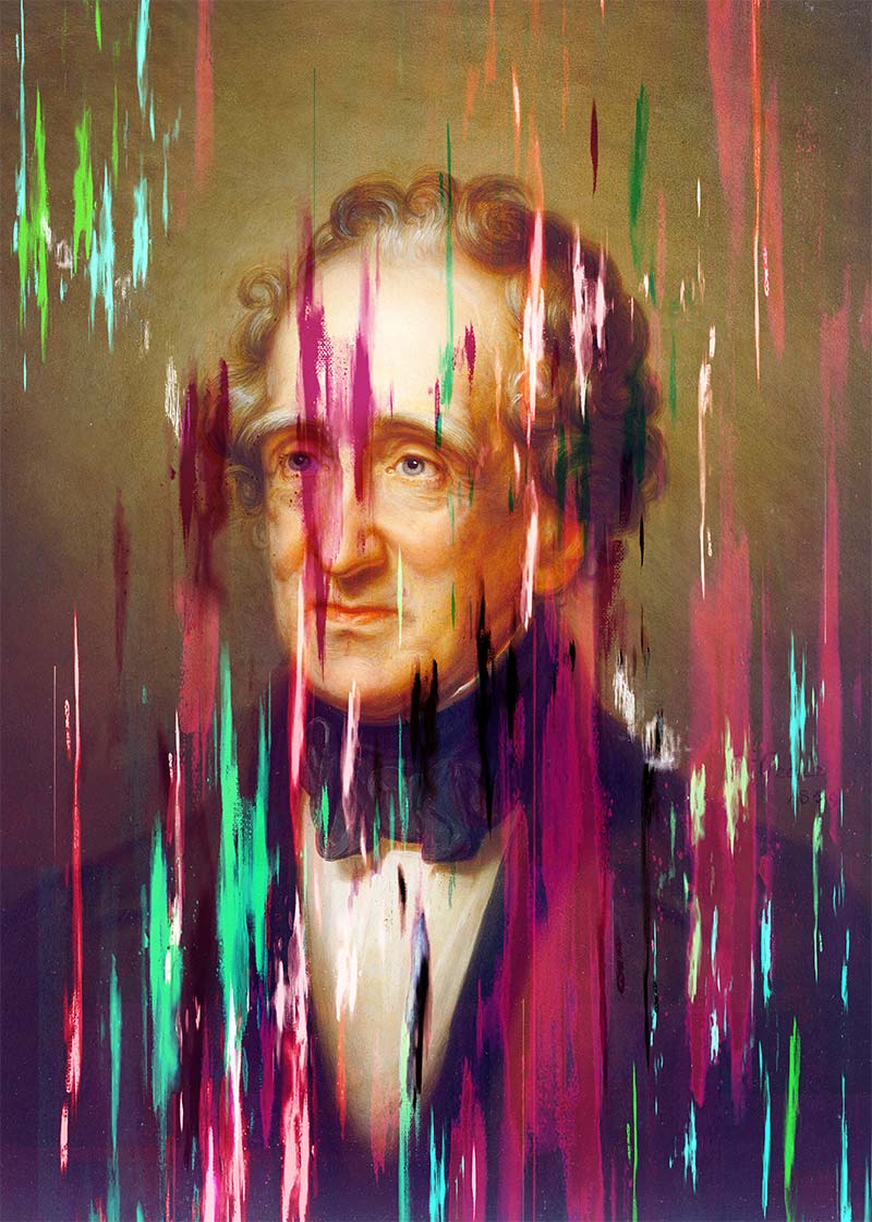 Paint Streaks Thomas Sully by Rembrandt Peale