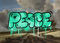 Peace Landscape Painting Graffiti Tag Print