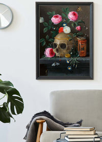 Vanitas Still Life Skull with Sunglasses by Jan Van Kessel Print