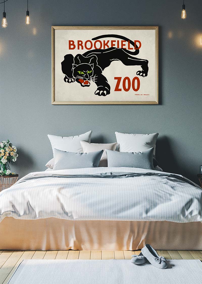 Black Panther Brookfield Zoo Poster