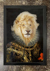 King Lion - Framed 21x30cm Print