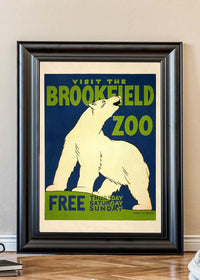Brookfield Zoo Illinois Polar Bear Poster
