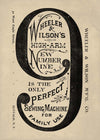 Wheeler and Wilsons Number 9 Sewing Machine Typography Print
