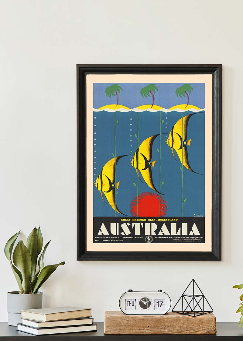 Great Barrier Reef Queensland Australia Fish Tourist Poster