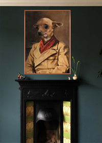 Chihuahua Tongue Portrait Print