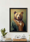 Brown Bear Animal Head Portrait Print