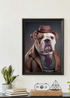 English Bulldog Animal Head Portrait Print