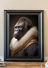 Gorilla Animal Head Portrait Print