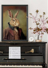 Hare Animal Head Portrait Print