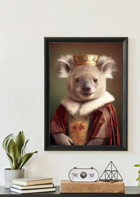 Koala Bear Animal Head Portrait Print