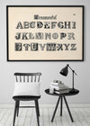 Vintage Ornamental Alphabet Typography