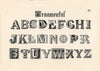 Vintage Ornamental Alphabet Typography