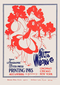 Ault and Wiborg Company printing inks poster