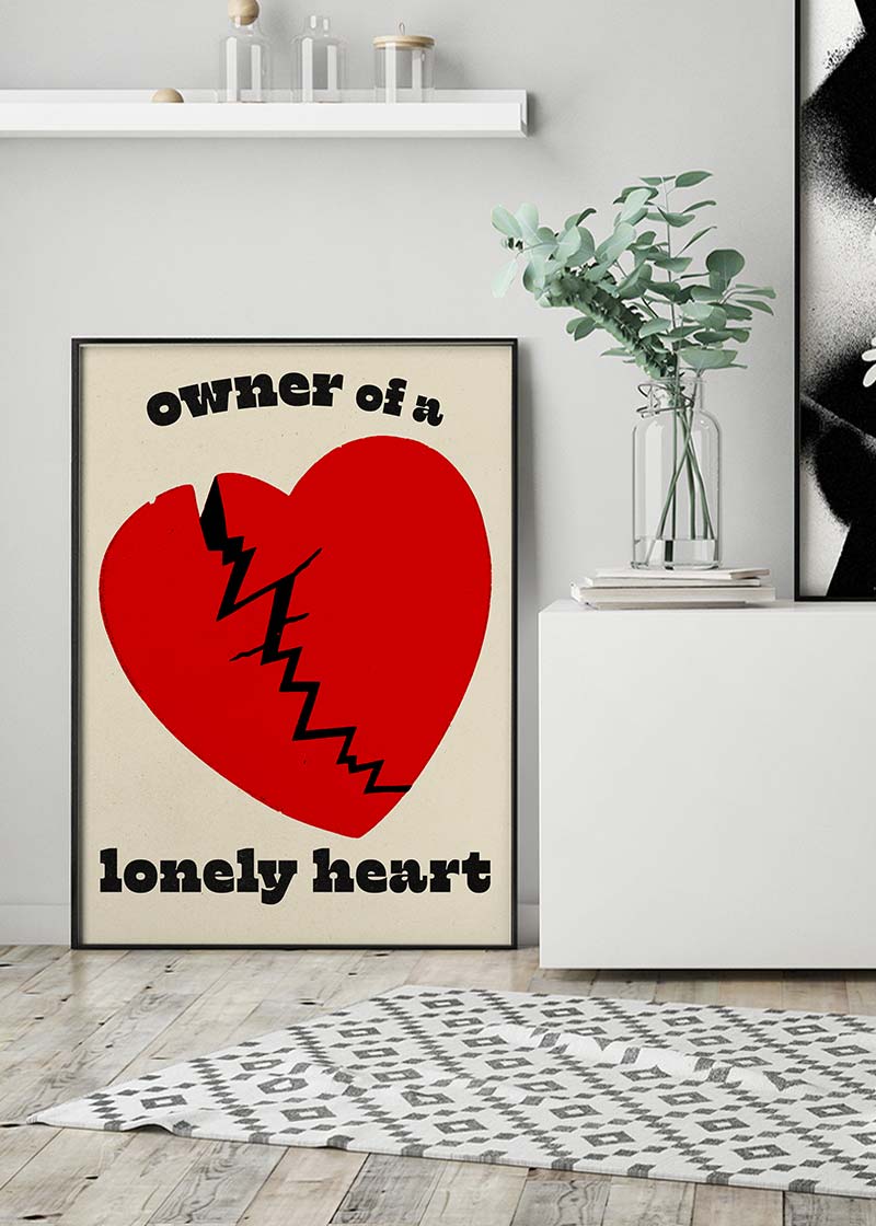 Owner Of a Lonely Heart Lyrics Poster