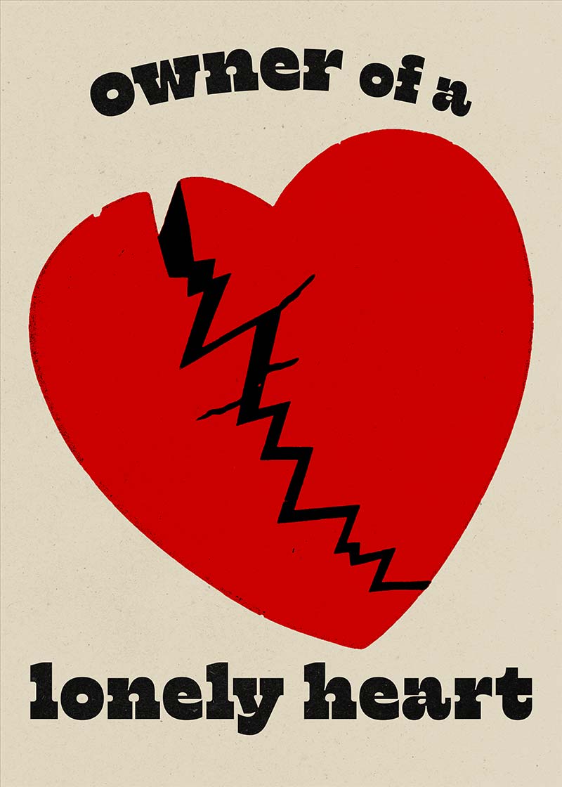 Owner Of a Lonely Heart Lyrics Poster
