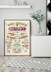 Our Father who art in Heaven Lords Prayer Typography Poster