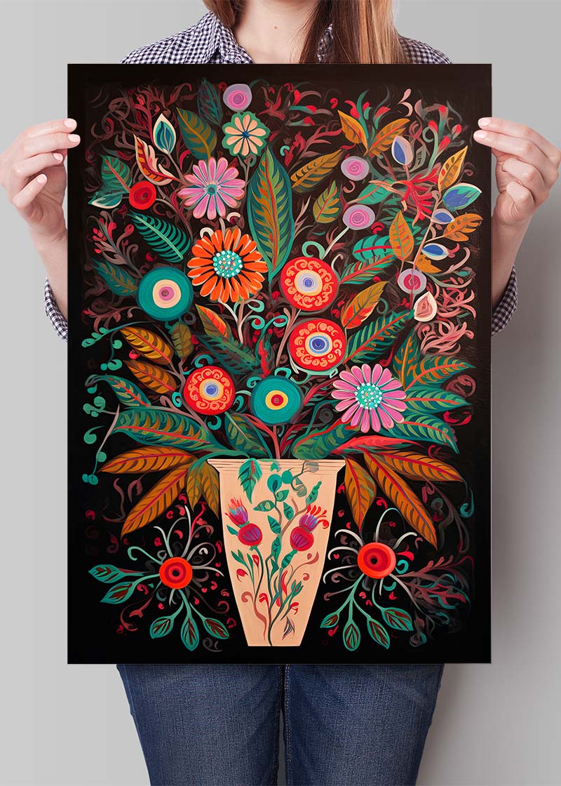 Folk painting discount