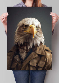 American Eagle Animal Portrait Print