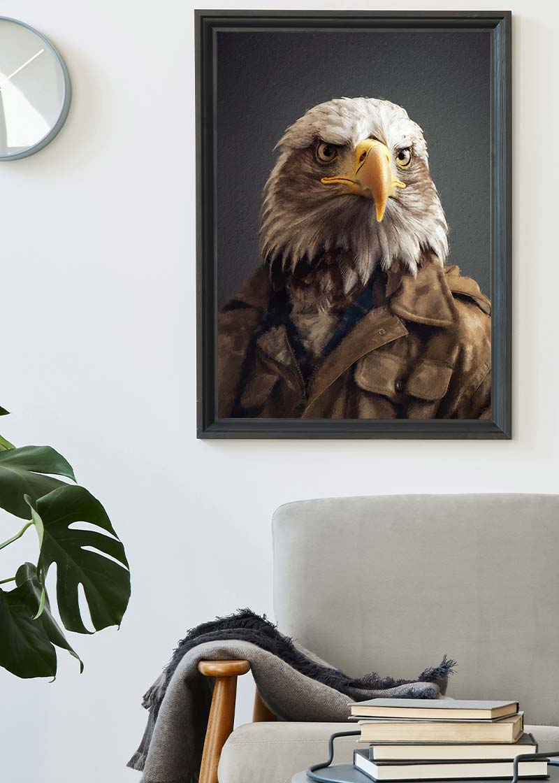 American Eagle Animal Portrait Print