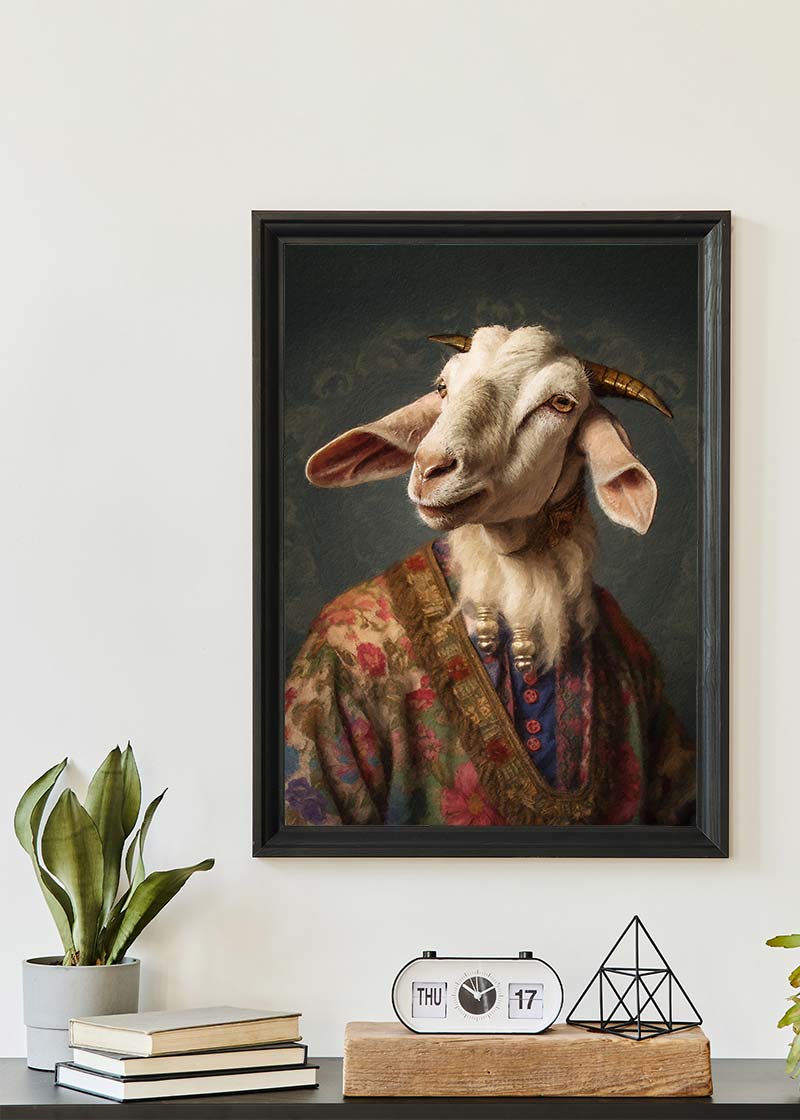 Goat Animal Portrait Print