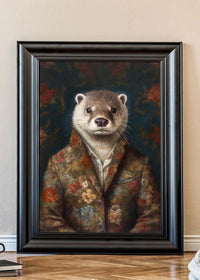 Otter Animal Portrait Print