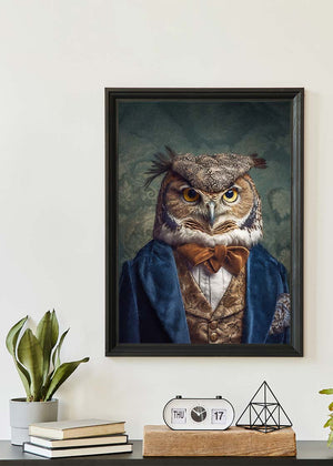 Owl Animal Portrait Print