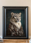 Snow Leopard 1 Animal Portrait Print