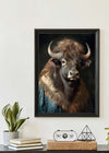 Bison Animal Portrait Print