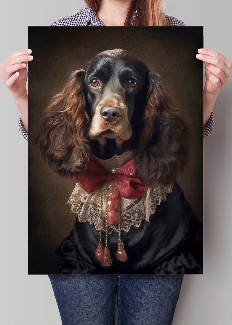 Brown Cocker Spaniel Portrait Print