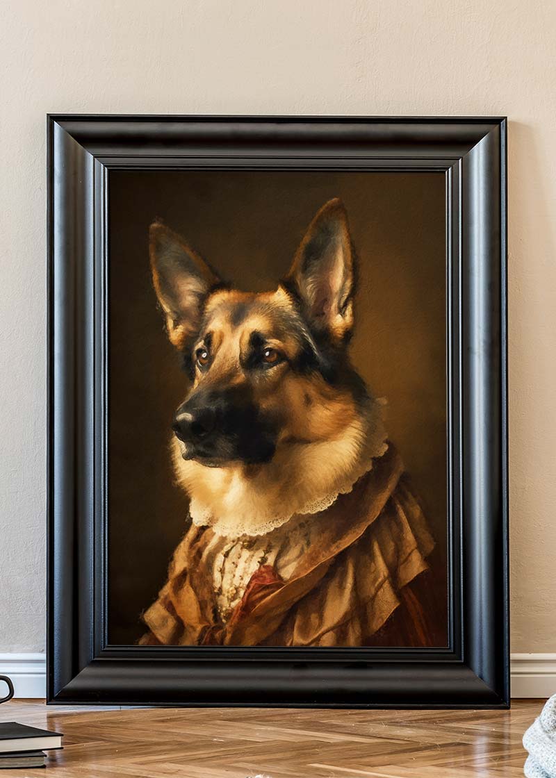 German shepherd dog store art