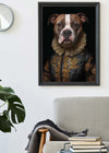 Staffordshire Bull Terrrier Staffy Dog Portrait Print
