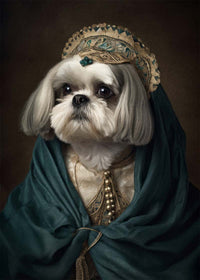 Shih Tzu Dog Portrait Print