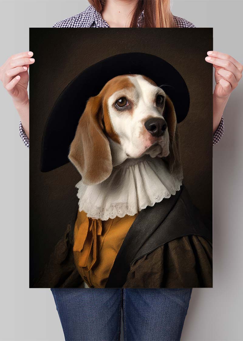 Beagle Dog Portrait Print