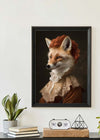 Fox Lady Animal Portrait Print