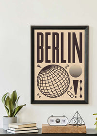 Berlin Abstract Style Music Type Print