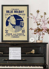 Billie Holiday Jazz Concert Poster Print